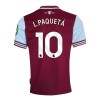 Maillot de Supporter West Ham United L. Paqueta 10 Domicile 2024-25 Pour Homme